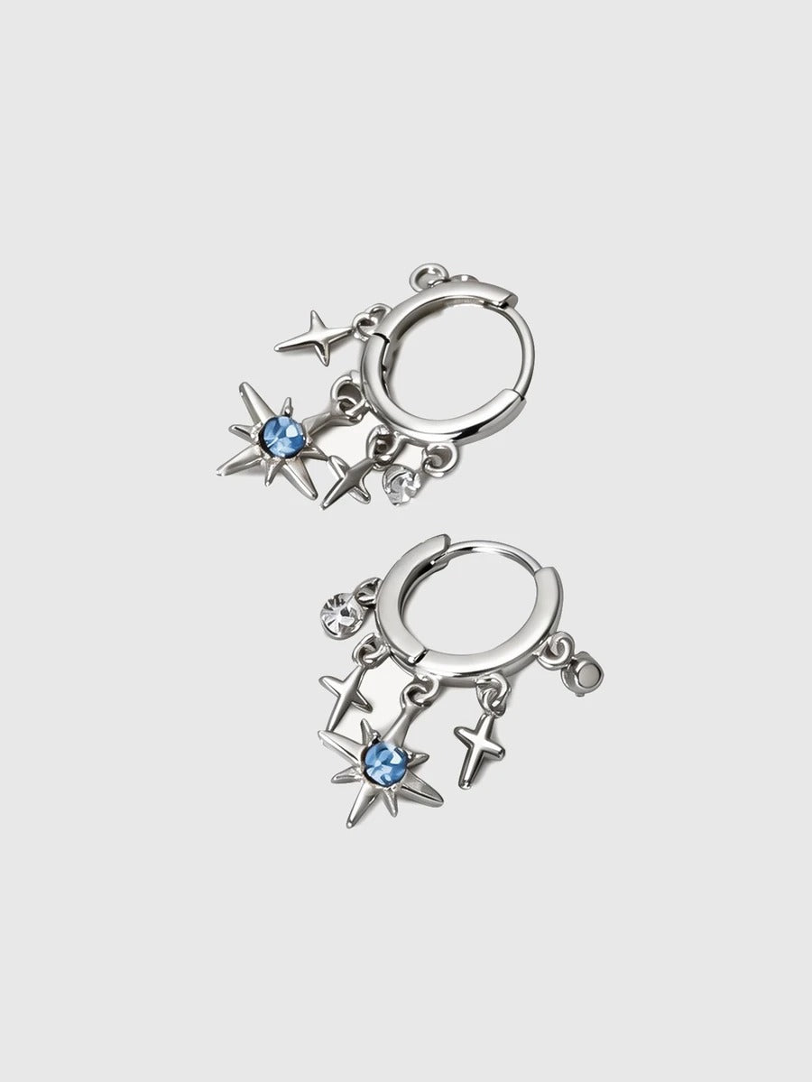 whimsigoth silver earrings