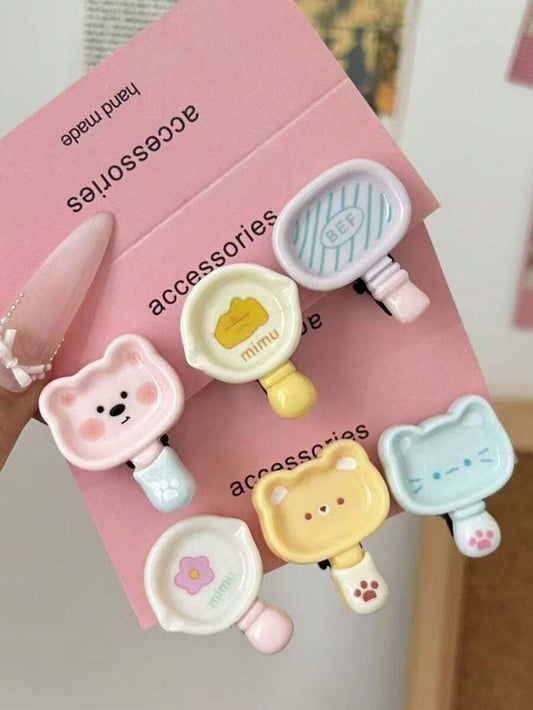 frying pan hair pins set