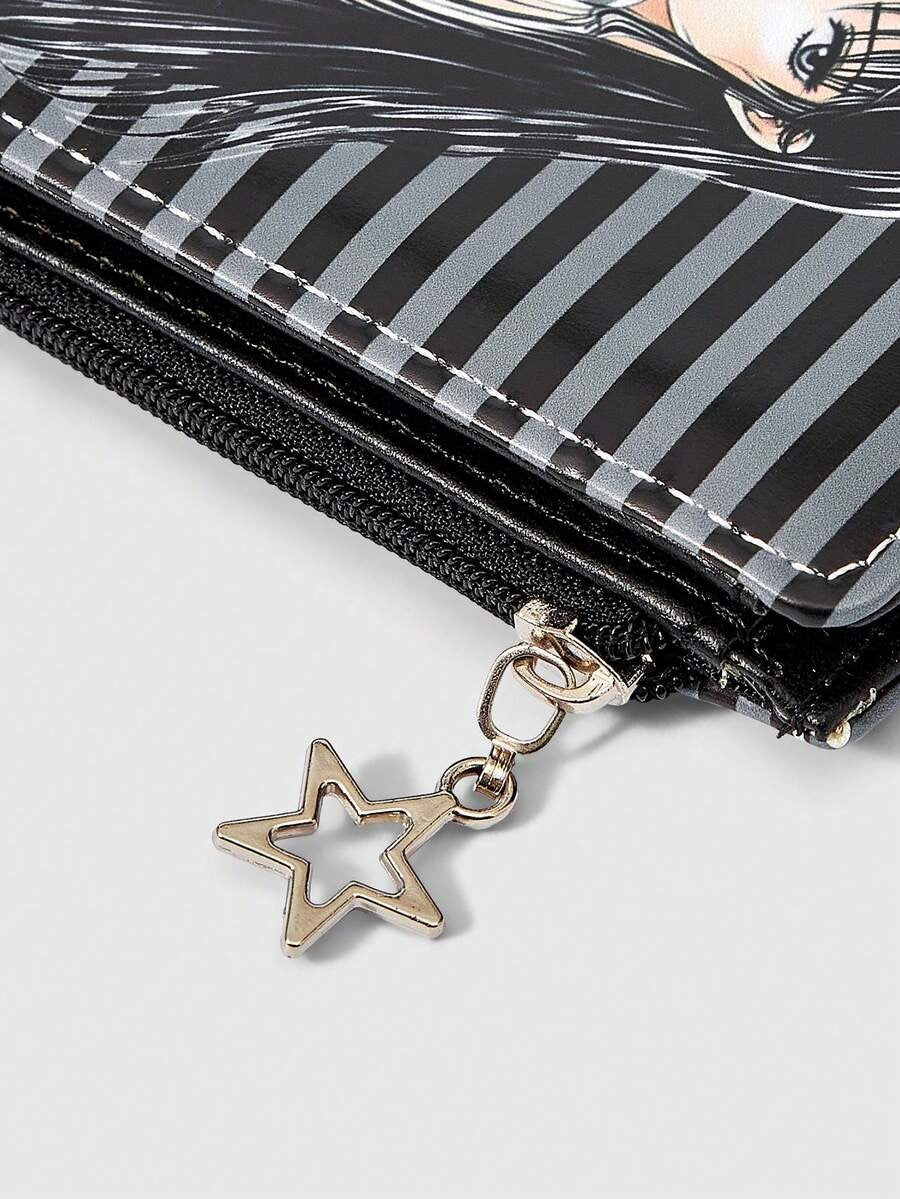 striped anime girl wallet