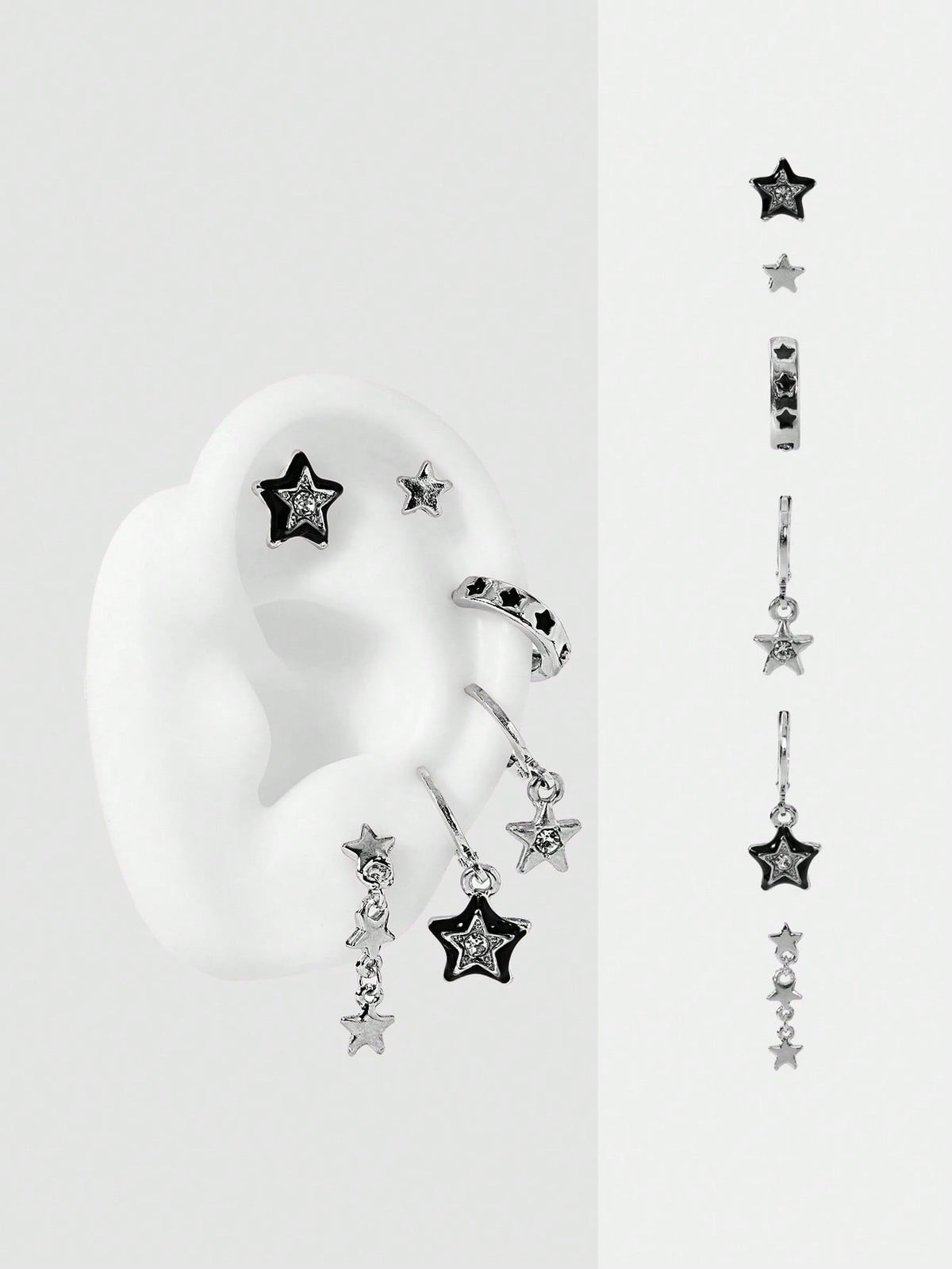 midnight cyber earrings set