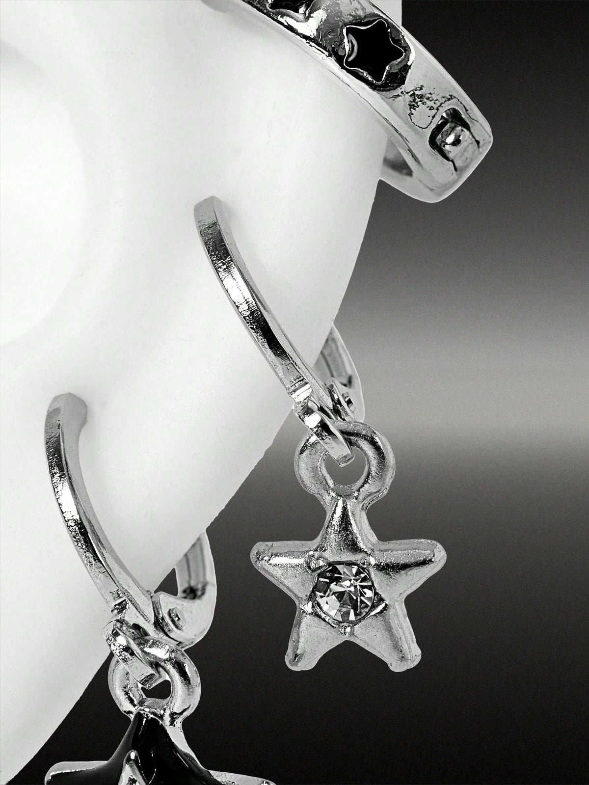 midnight cyber earrings set