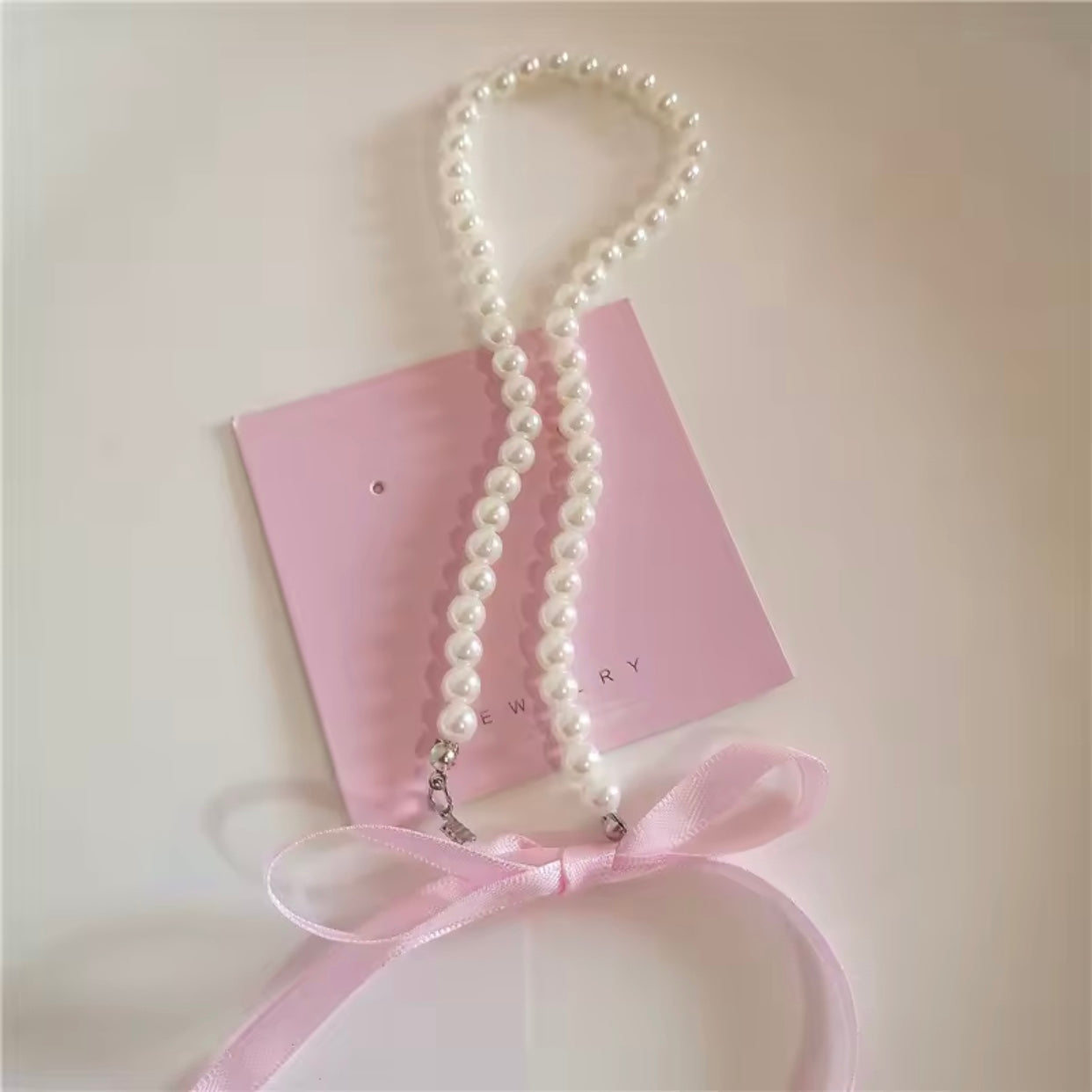 kpop pink y2k necklaces