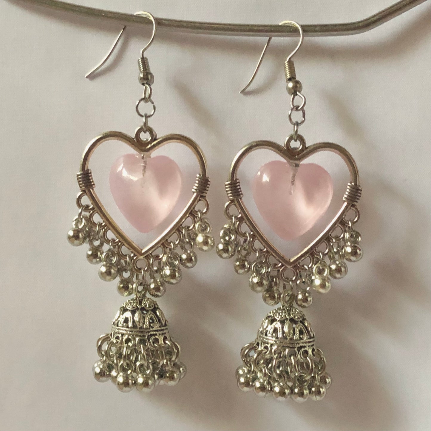 glass heart jhumkay