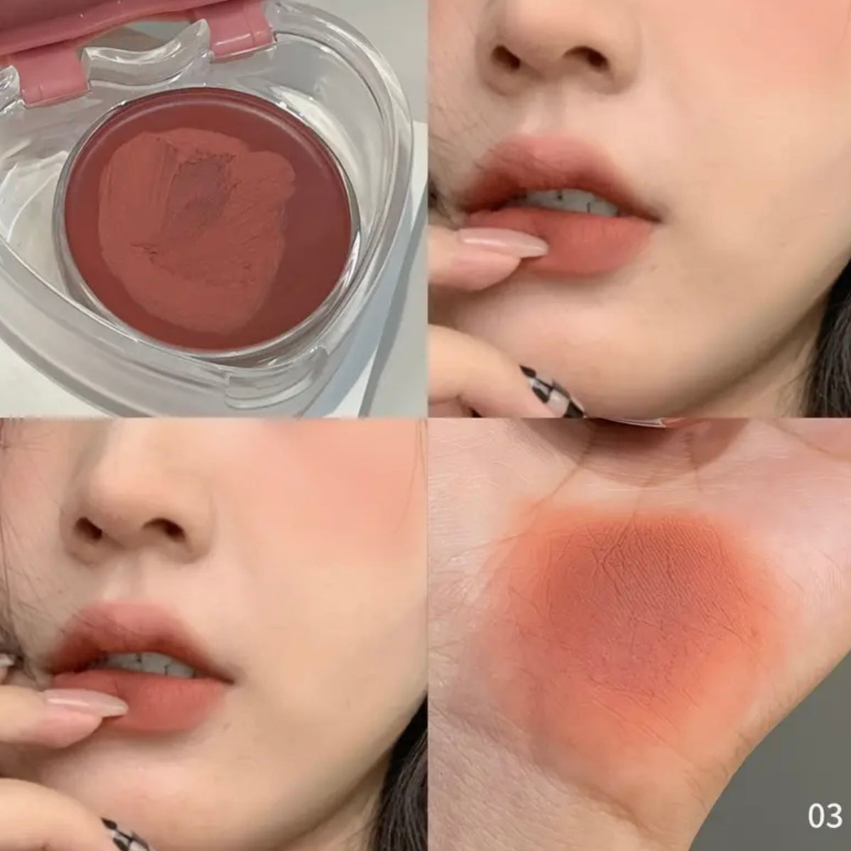 heart shaped lip muds