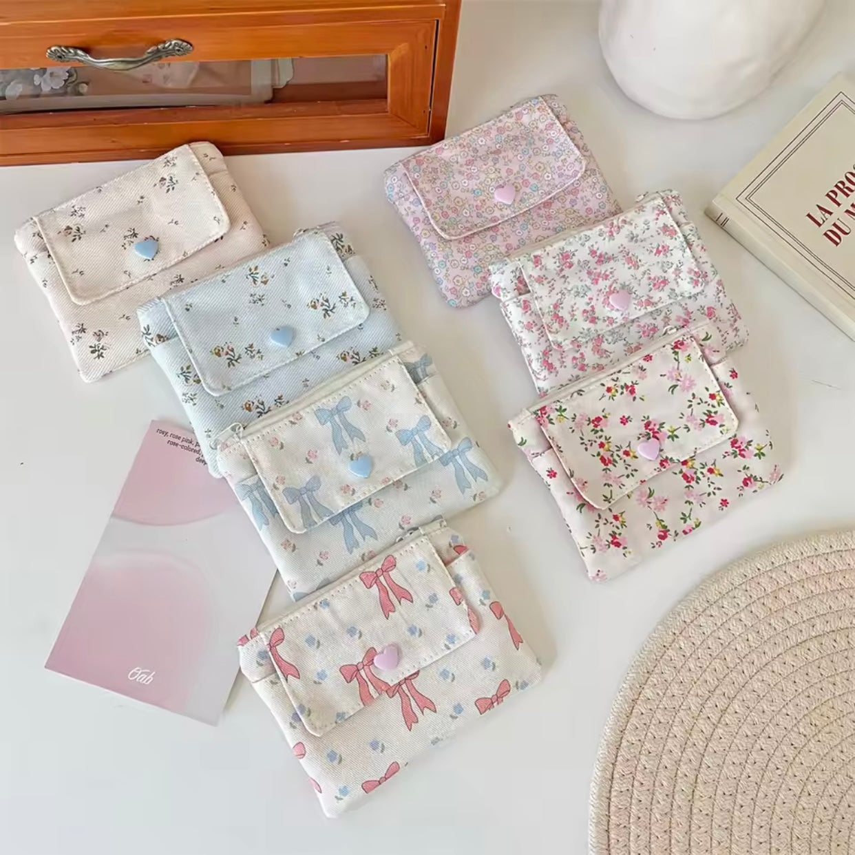 floral wallets