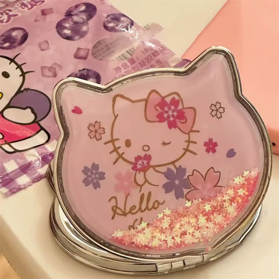 hello kitty sparkling hand mirror