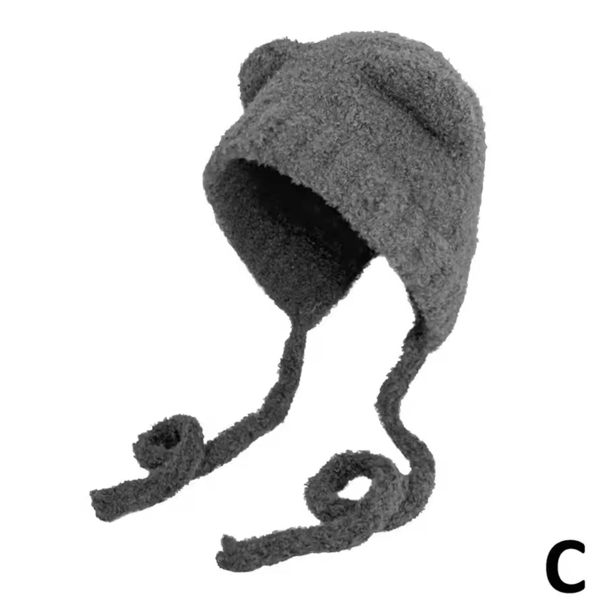 plush cat ear beanie