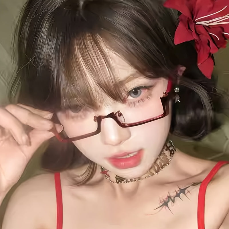 half frame glasses
