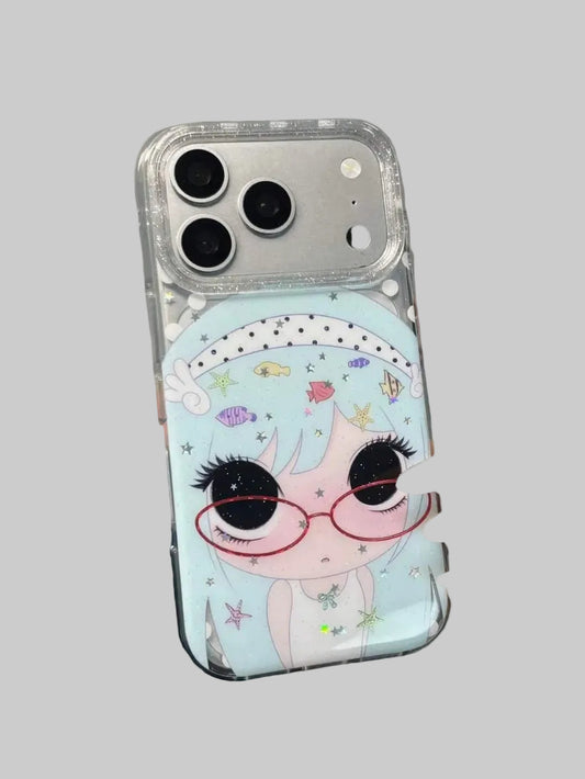 blue hair girl case