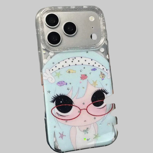 blue hair girl case