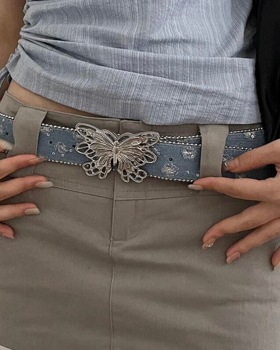 butterfly buckle belt