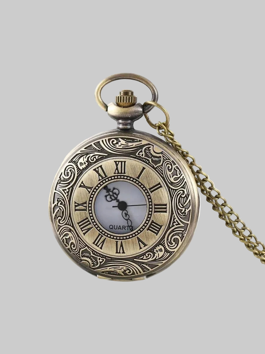 vintage bronze pocket watch
