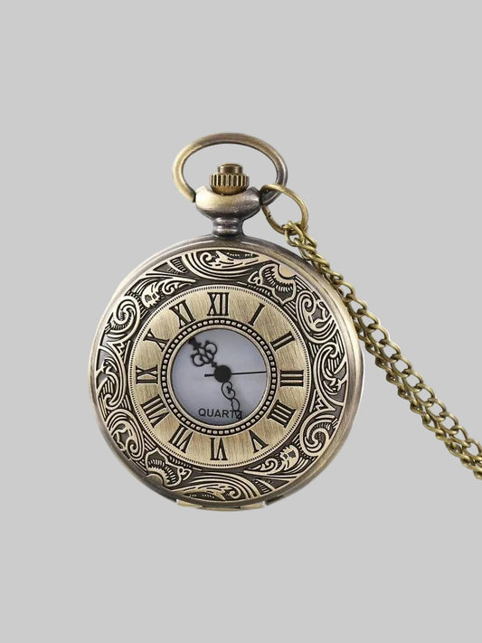 vintage bronze pocket watch