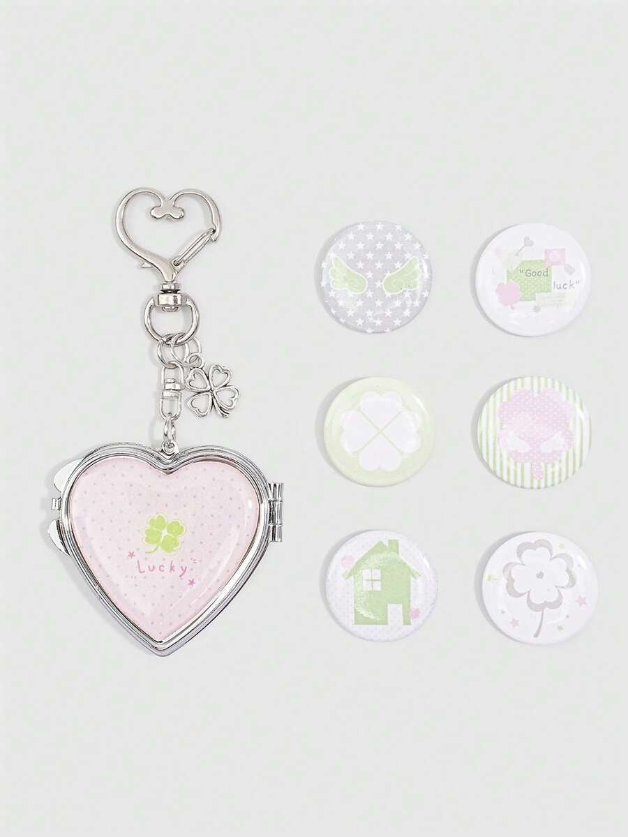 luckycharm bag charm and bag pin (7 pcs set)