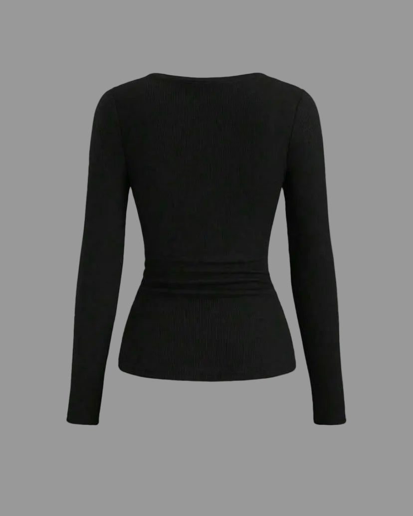 henley lace top