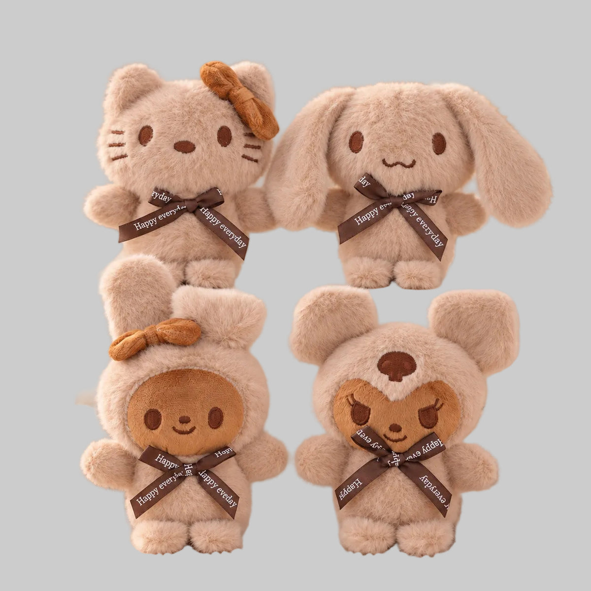 SANRIO mocha cappuccino brown plushie keychains