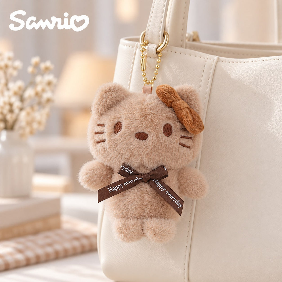 SANRIO mocha cappuccino brown plushie keychains