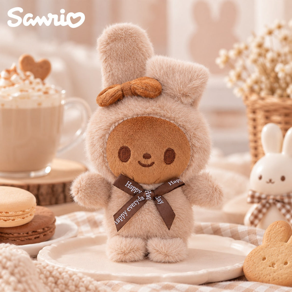 SANRIO mocha cappuccino brown plushie keychains