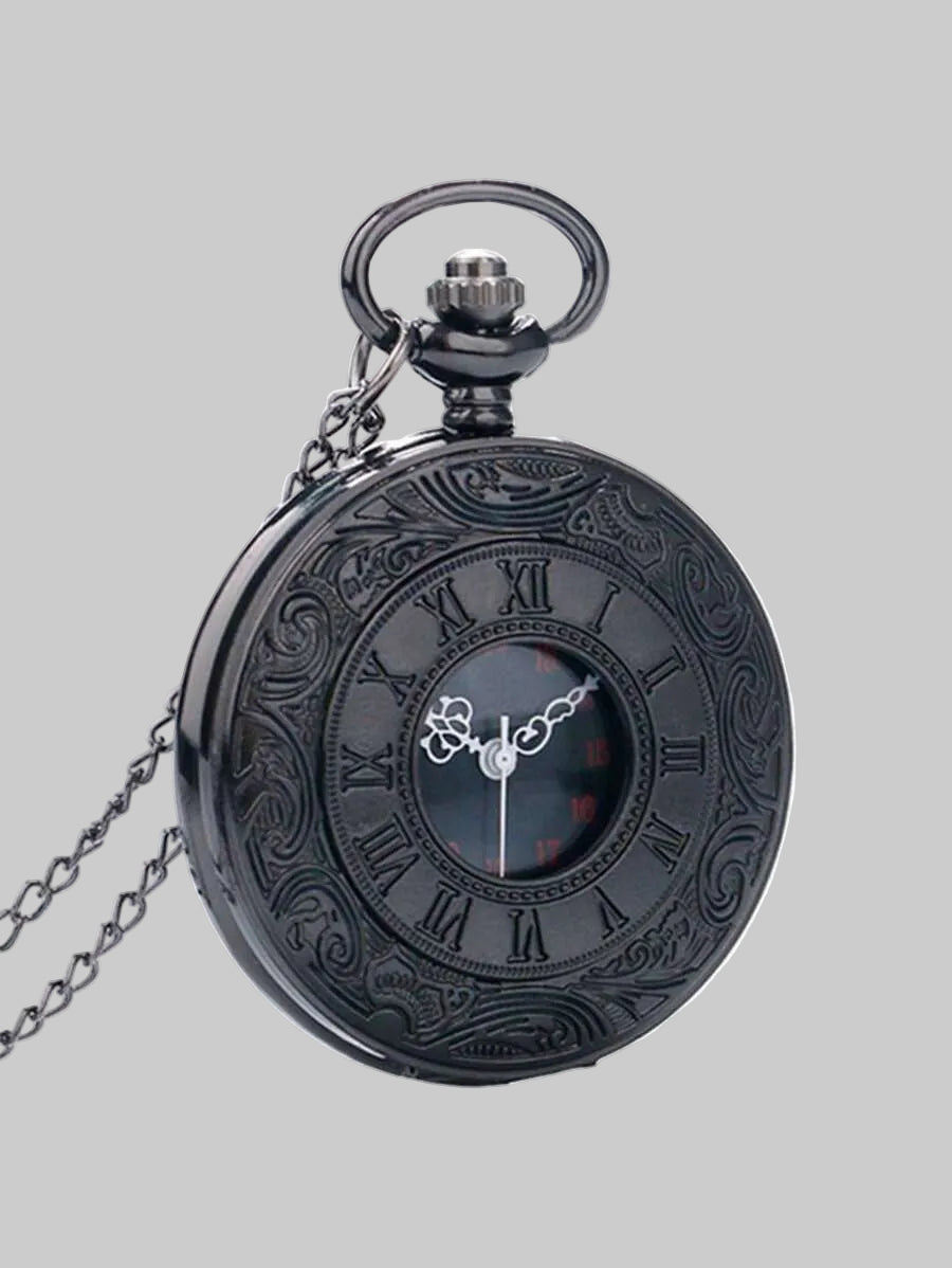 black pocket watch