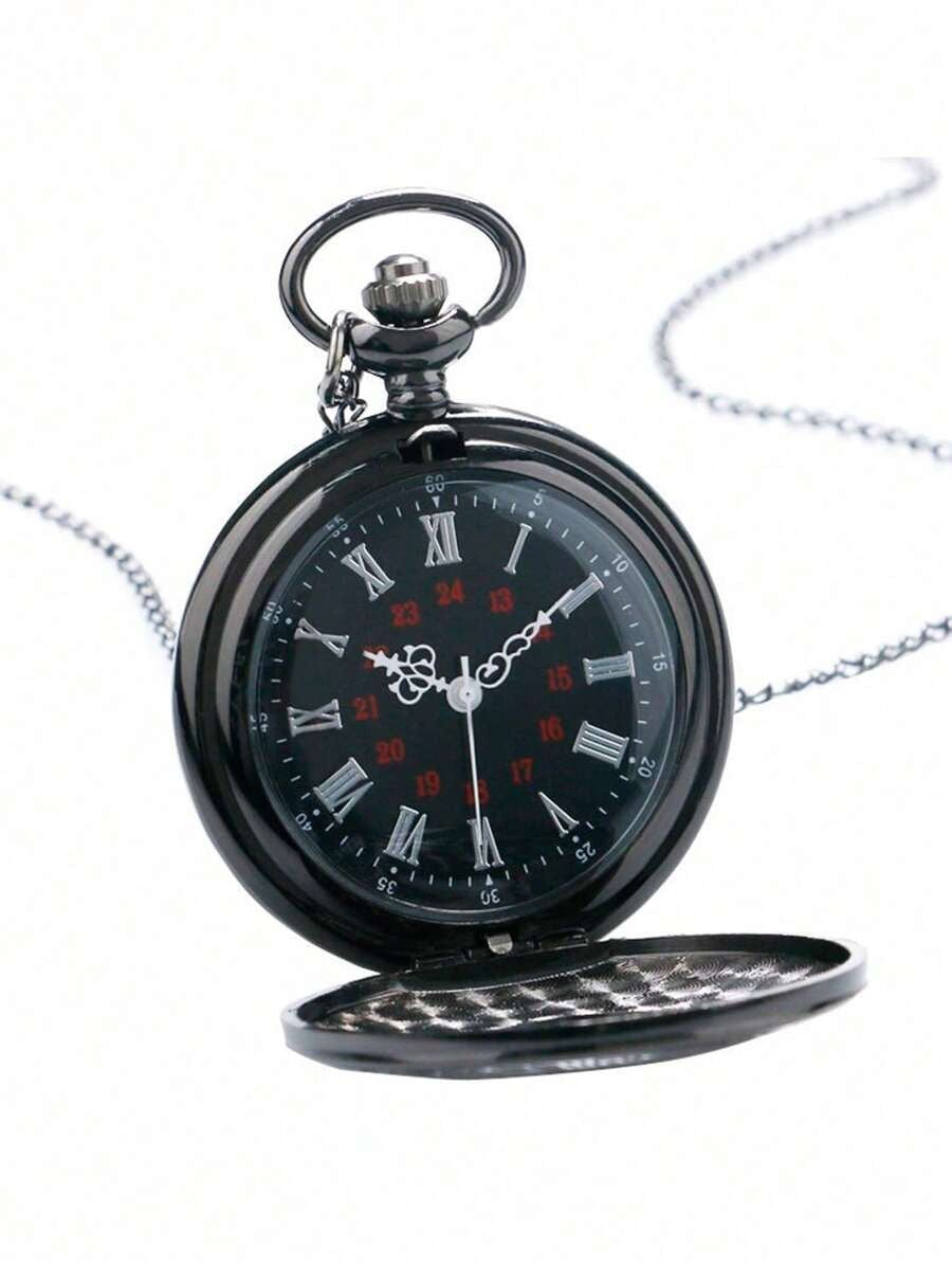 black pocket watch
