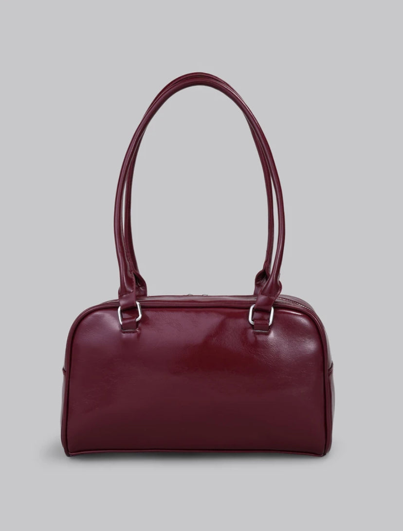 wine red multi-pocket bag