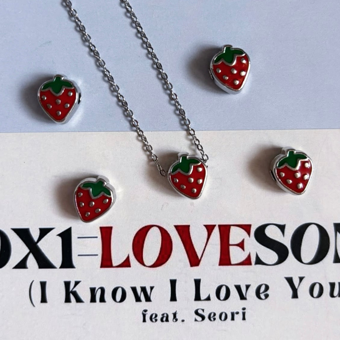 strawberry necklace