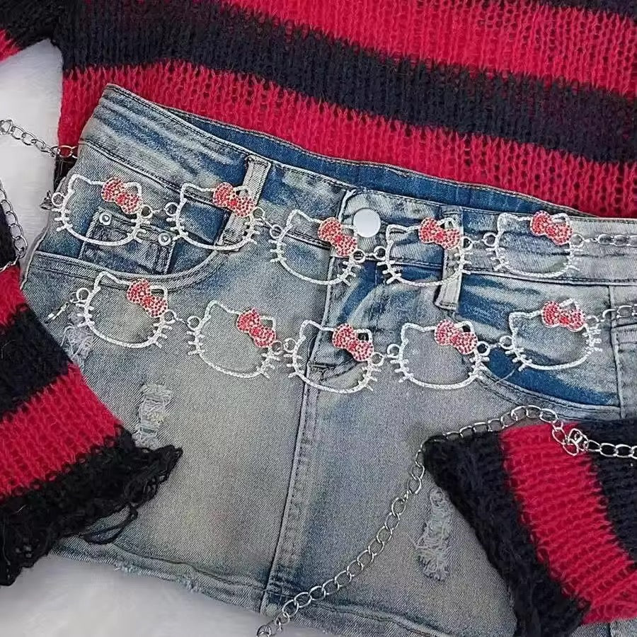 hello kitty waist chain
