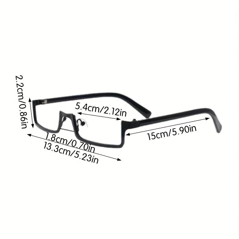 half frame glasses