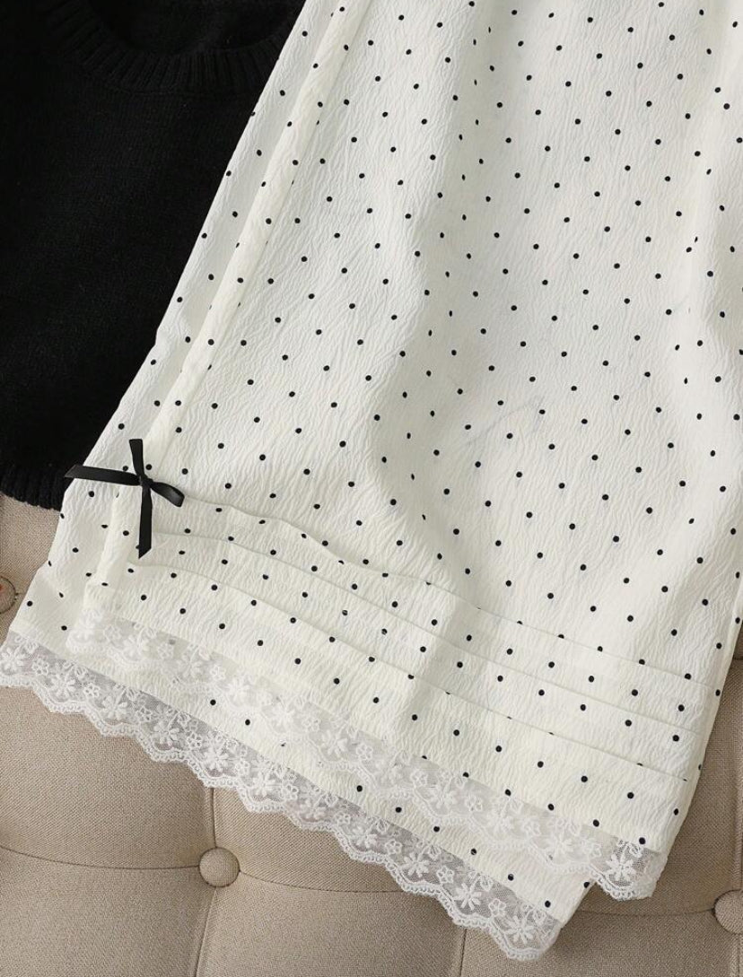 polka dot while pj