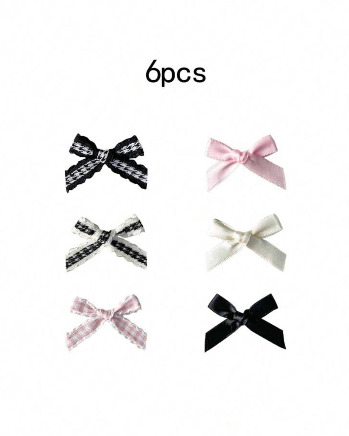 bow hair pins set