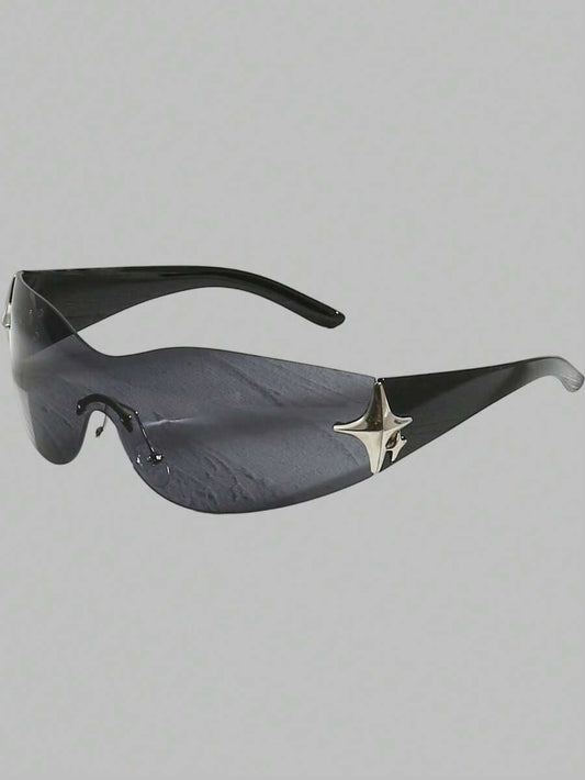 star decor black glasses