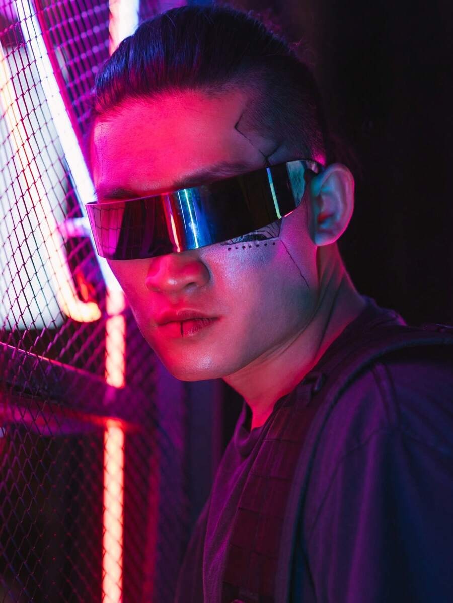 cyberpunk wrap around glasses