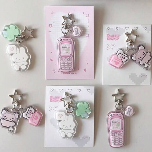 pixel keychains
