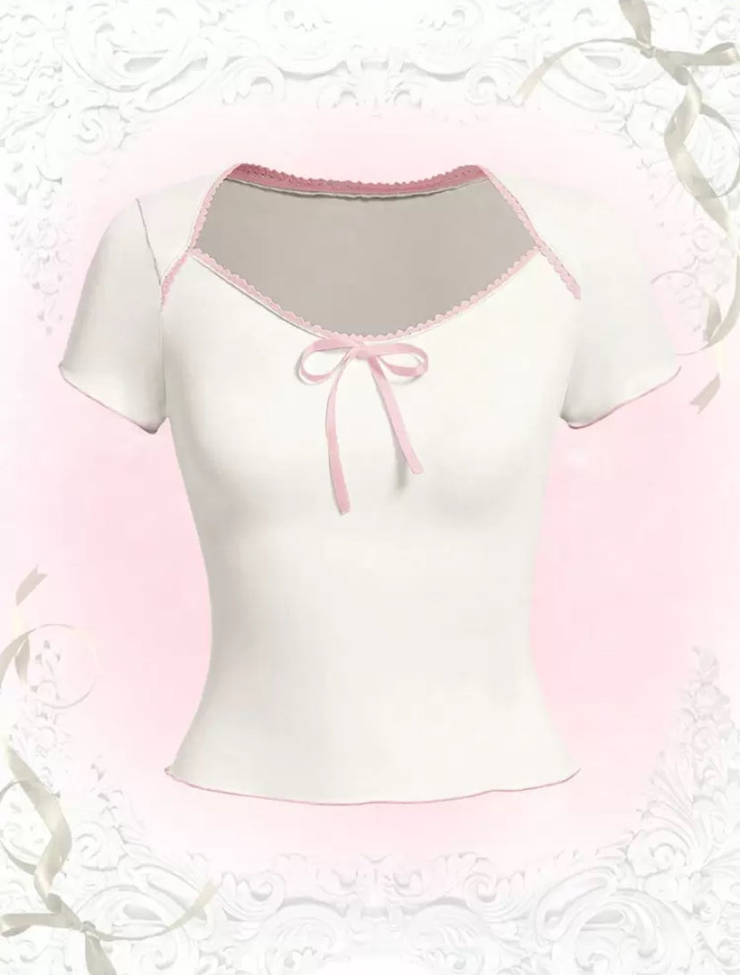 sweetheart bow top