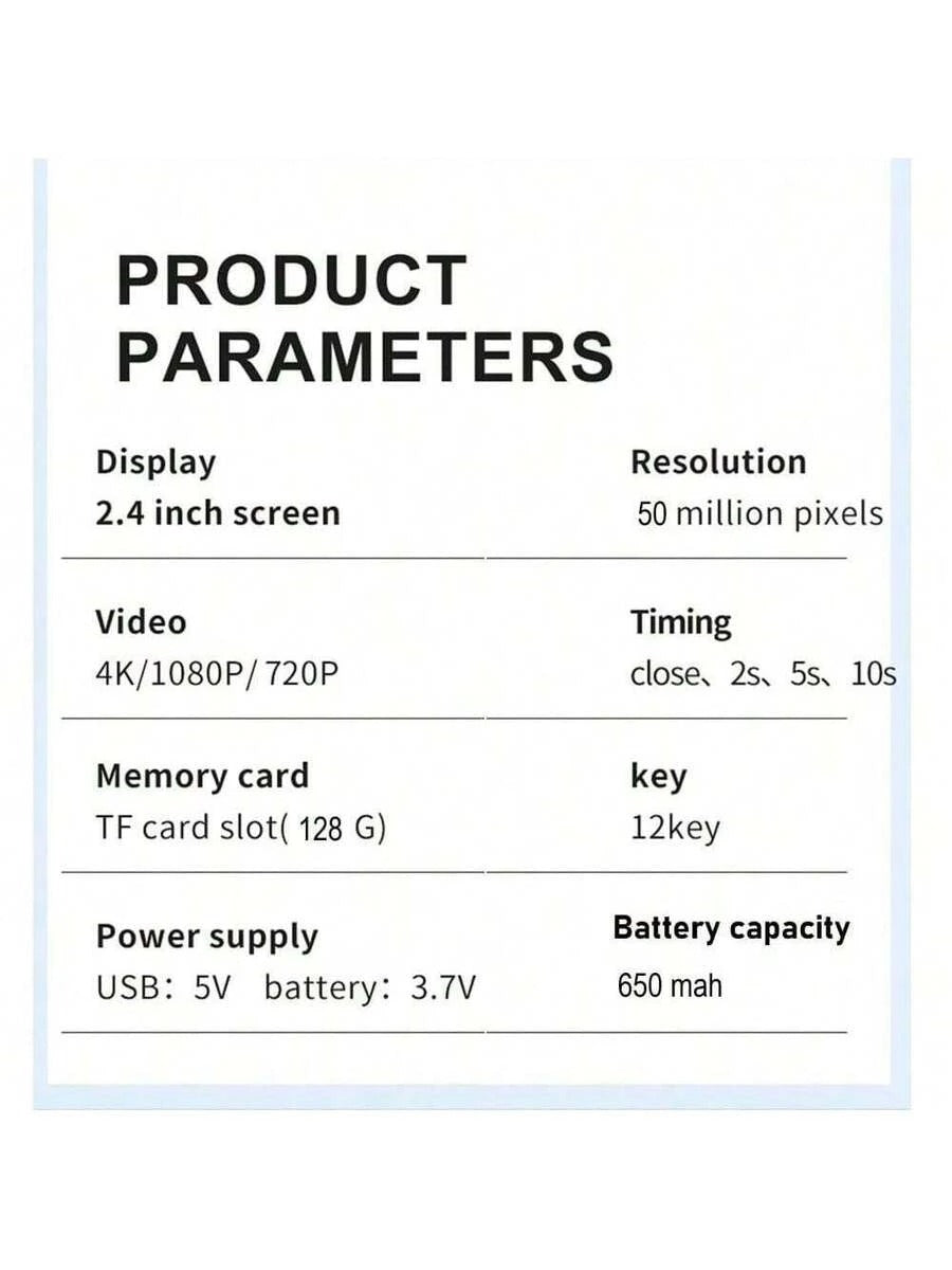 minimalist retro digicam (available in 6 colors)