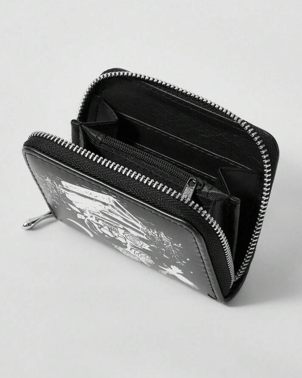 gothic skull black wallet