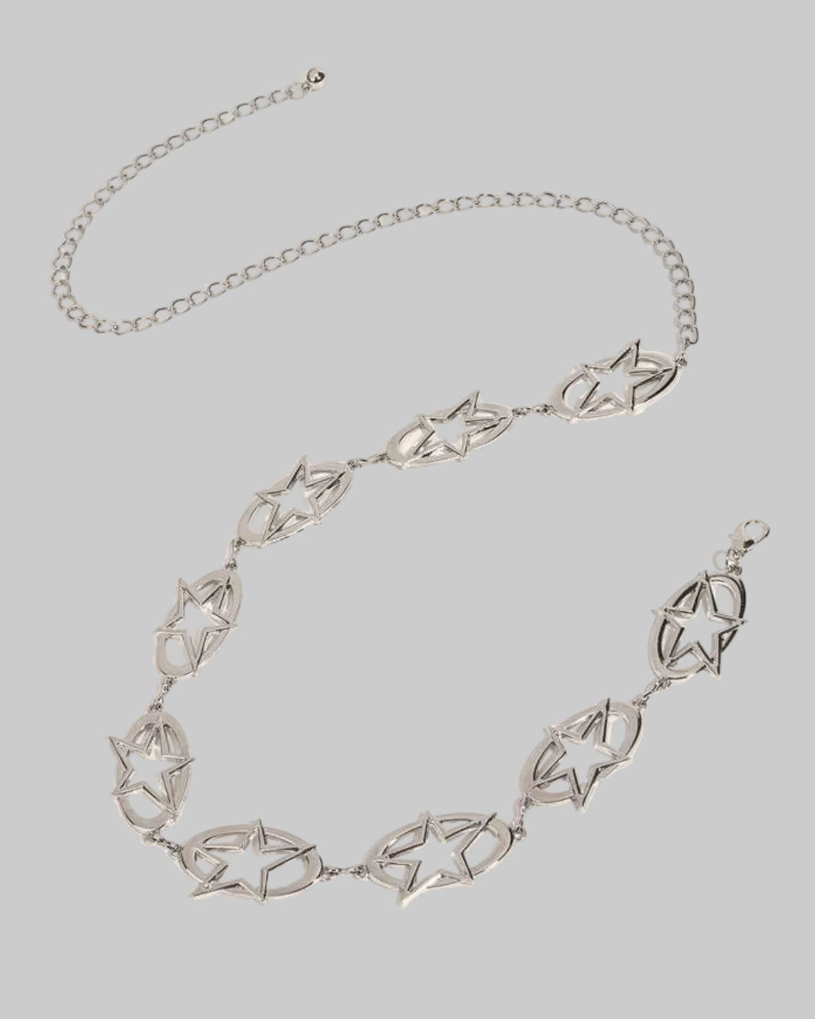y2k star waist chain
