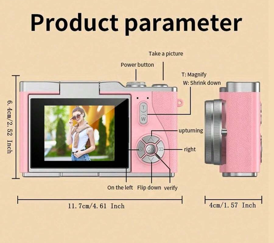 y2k retro flip digicam (available in 5 colors)
