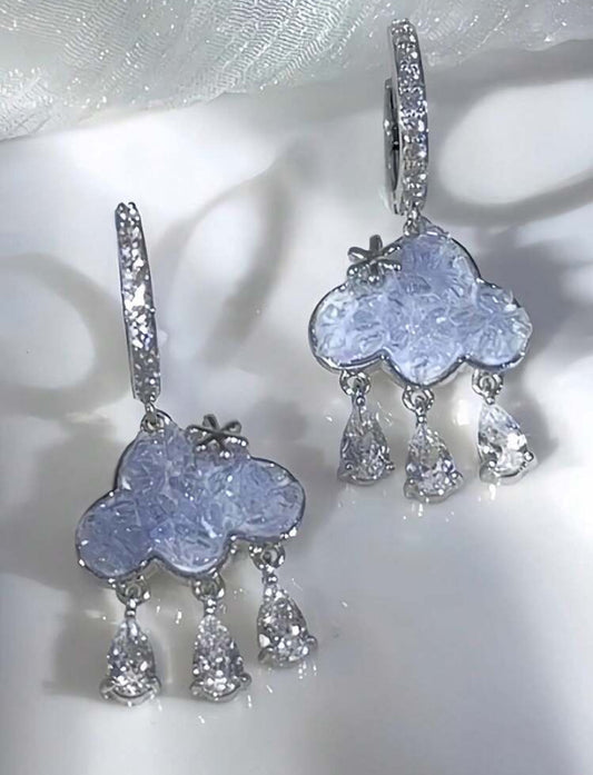 cloud tassel earrings