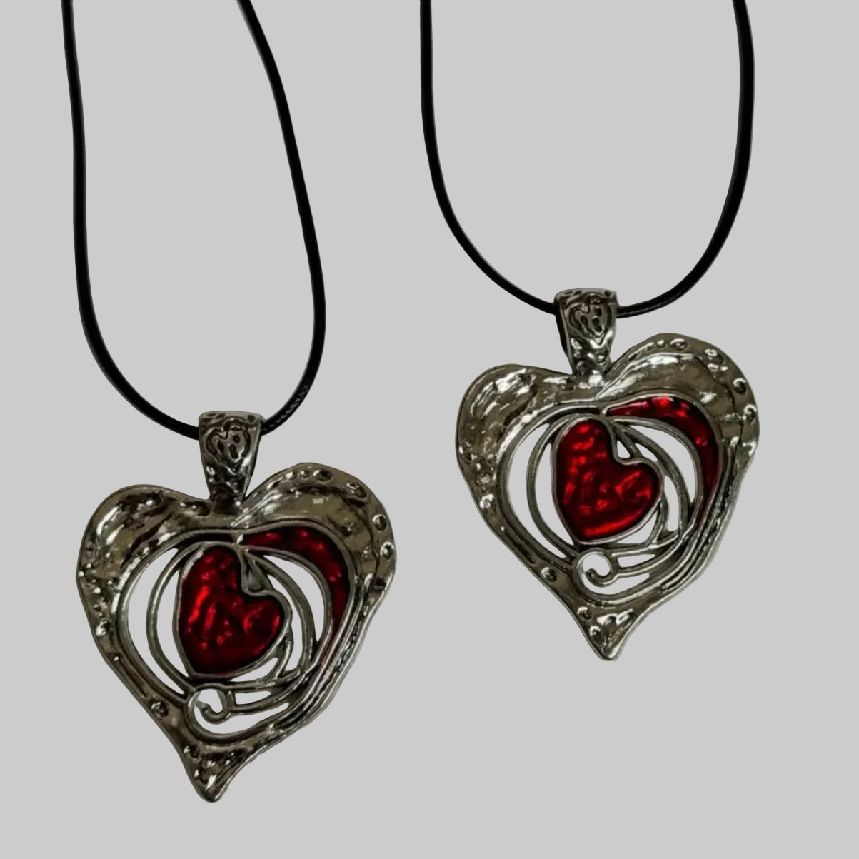 large size , heart star necklaces