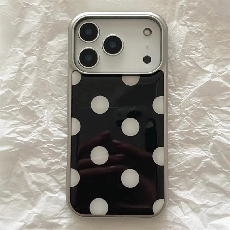 polkadot black case
