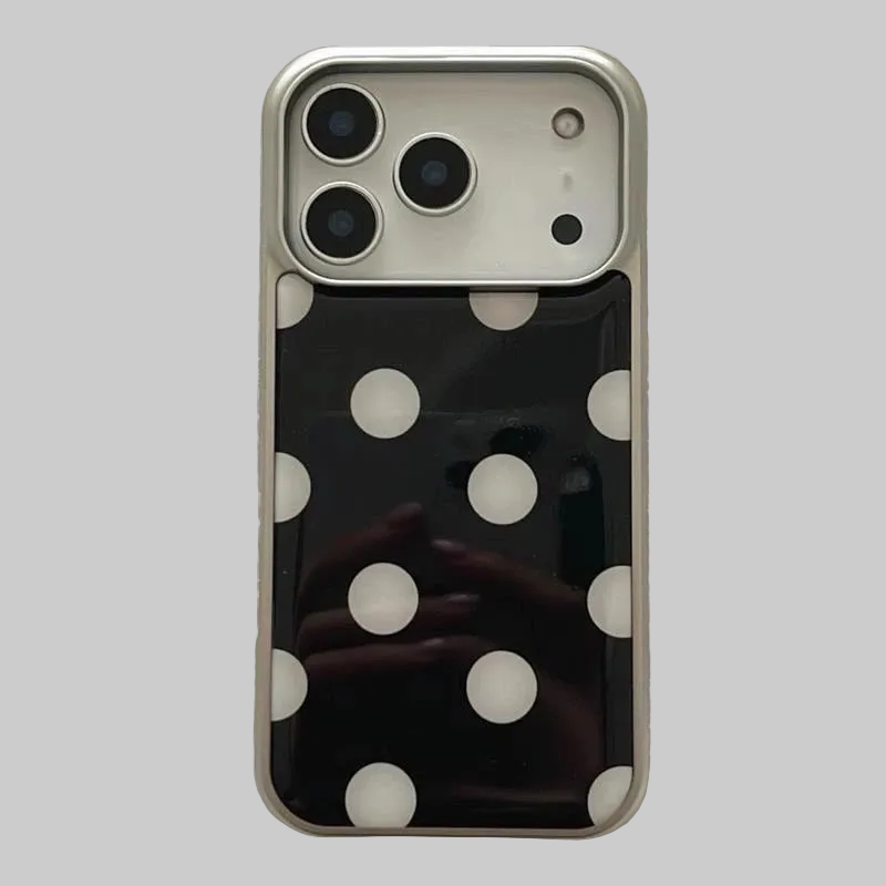 polkadot black case