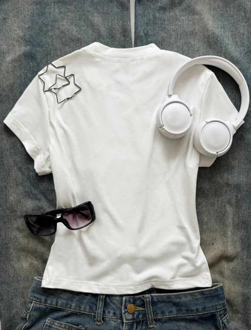 grunge heart tee