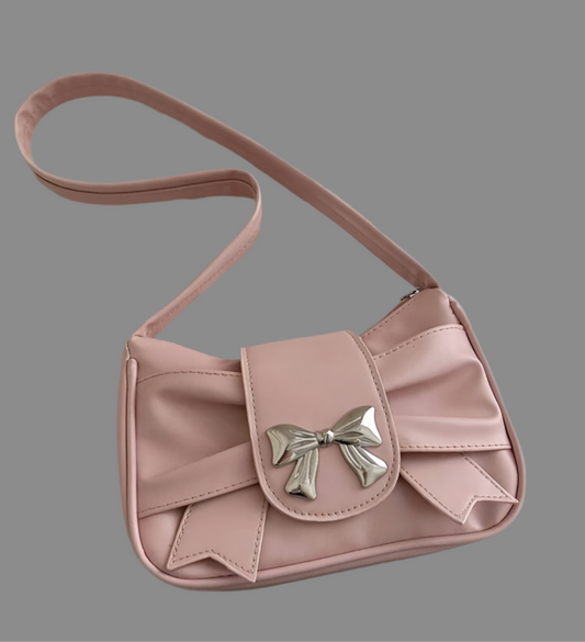 bow knot pink bag