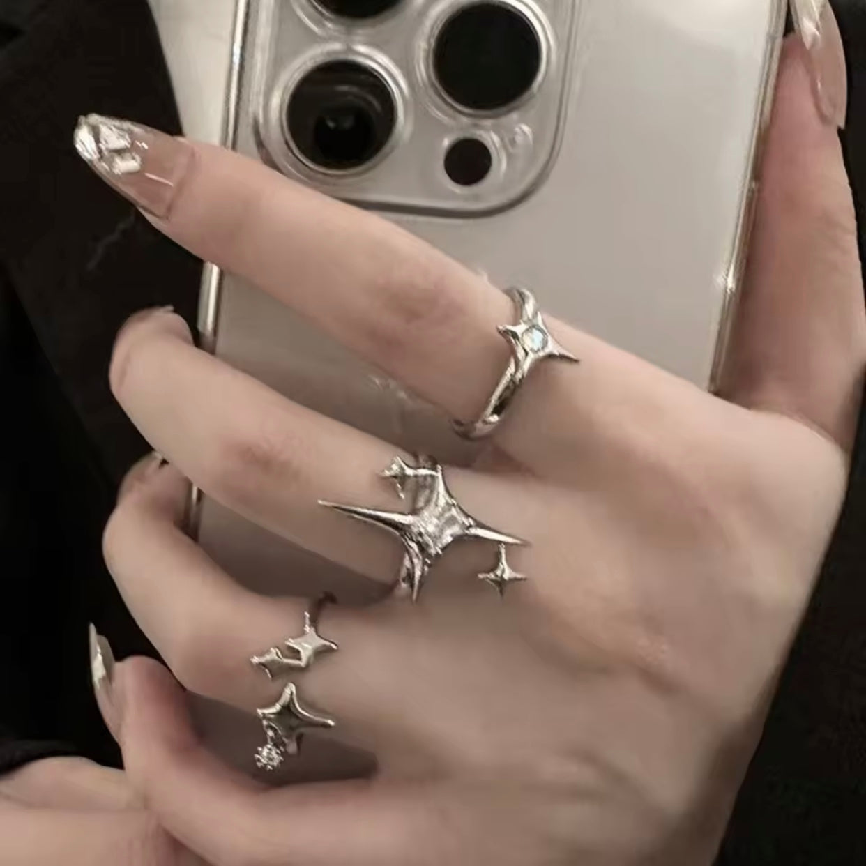 sparkle ring set