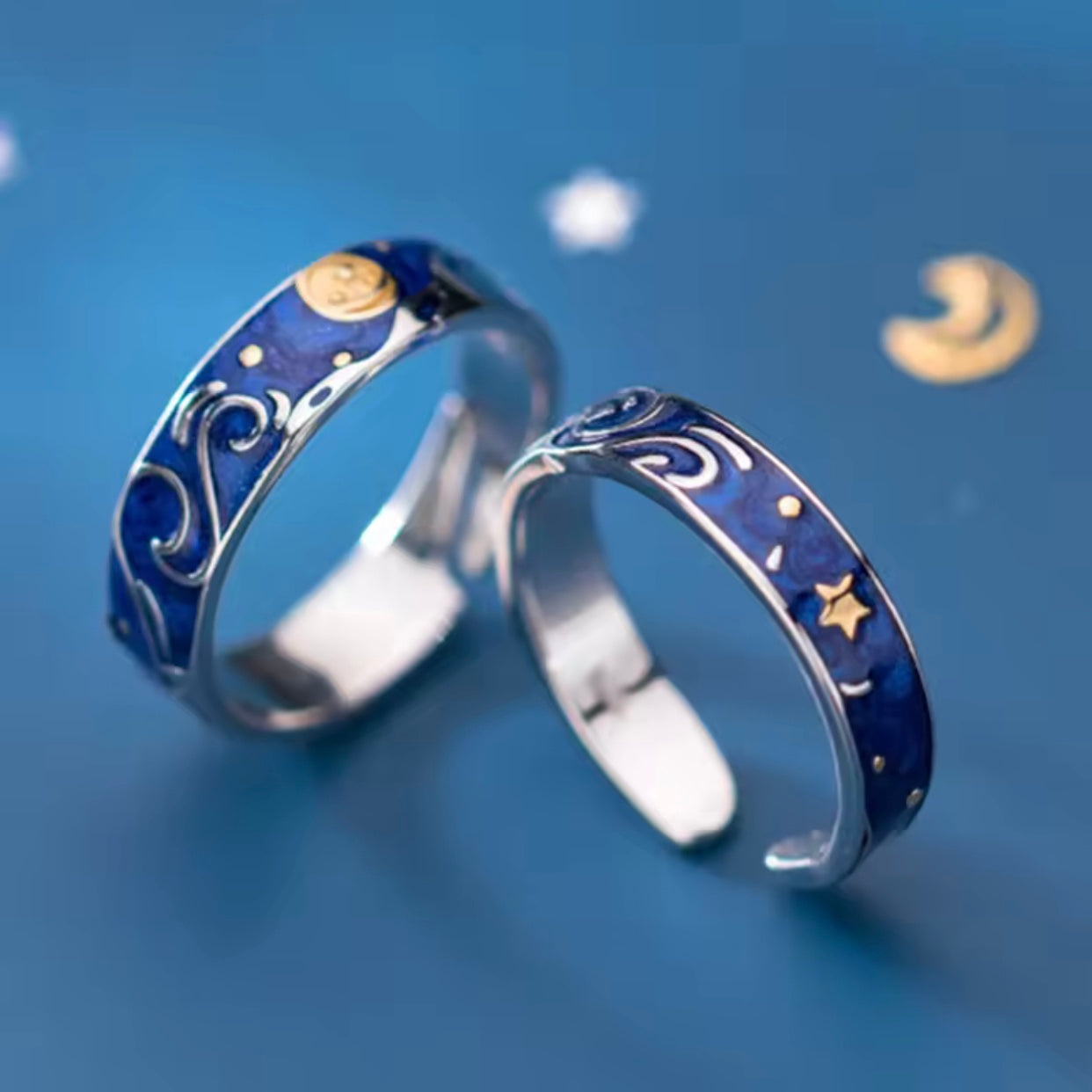 starry night ring set