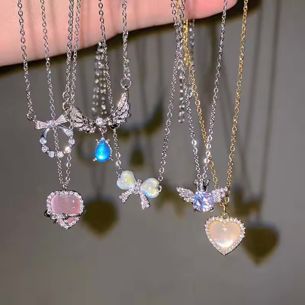 six necklaces set