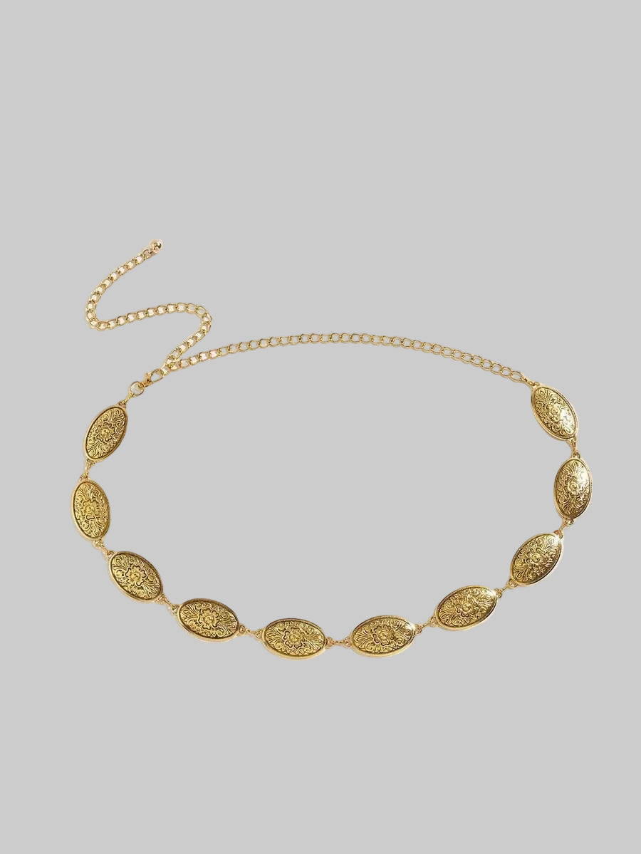 vintage gold waist chain