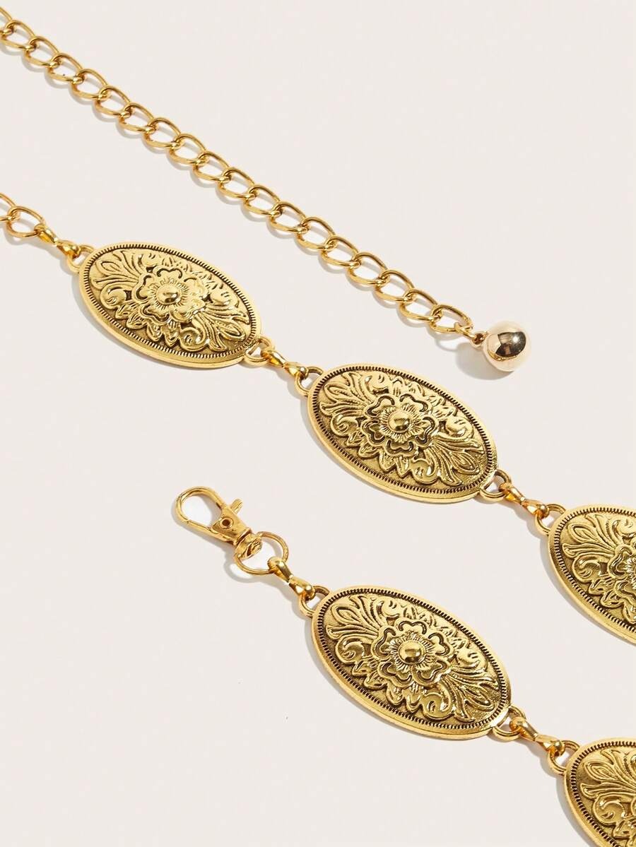 vintage gold waist chain
