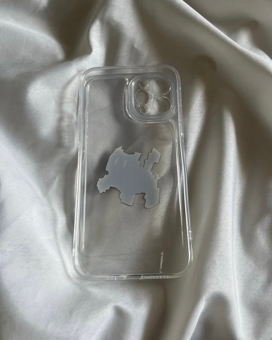 black cat clear phone case